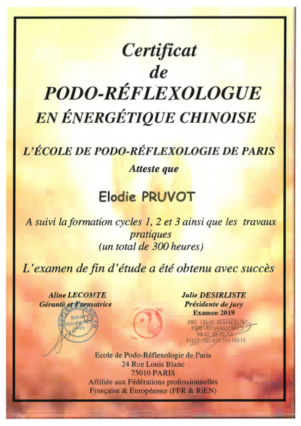 photo diplome Elodie Pruvot