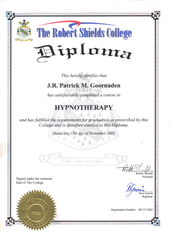 photo diplome Jean Robert GOORNADEN