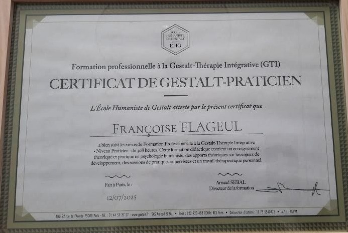photo diplome FRANCOISE FLAGEUL