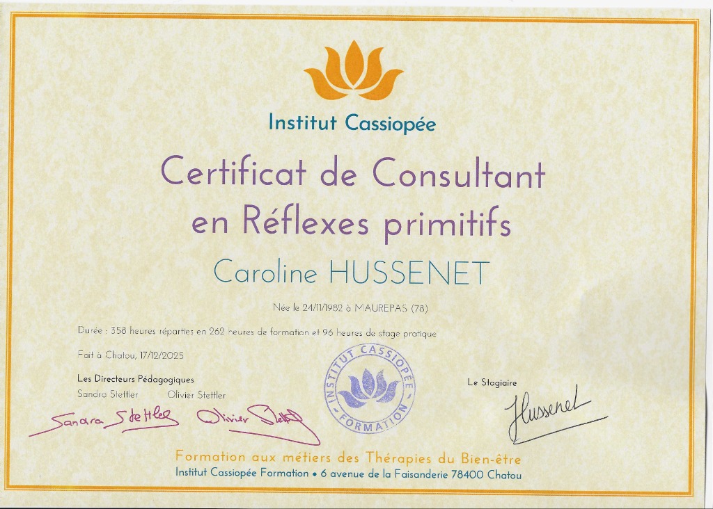 photo diplome Caroline HUSSENET