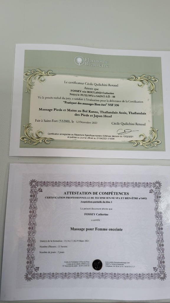 photo diplome Catherine Fossey