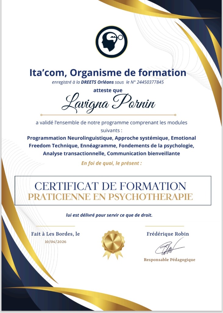 photo diplome Lavigna PORNIN