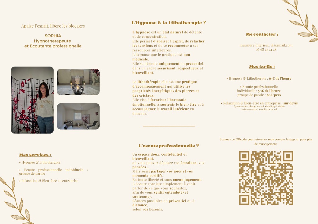 photo portrait Sophia - Murmure Intérieur