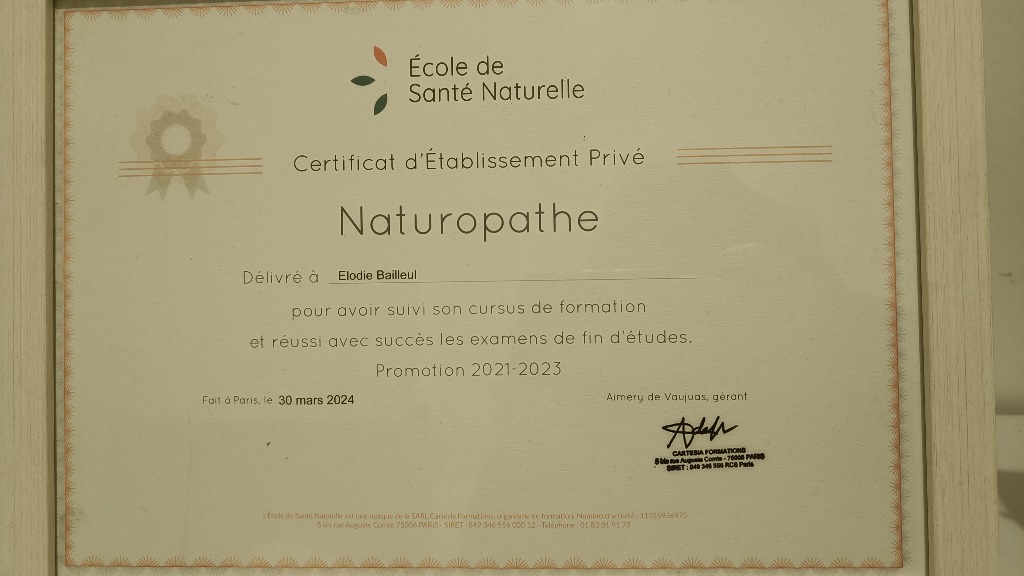 photo diplome Elodie Bailleul