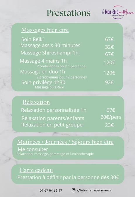 photo seance Le bien-être par Maëva 