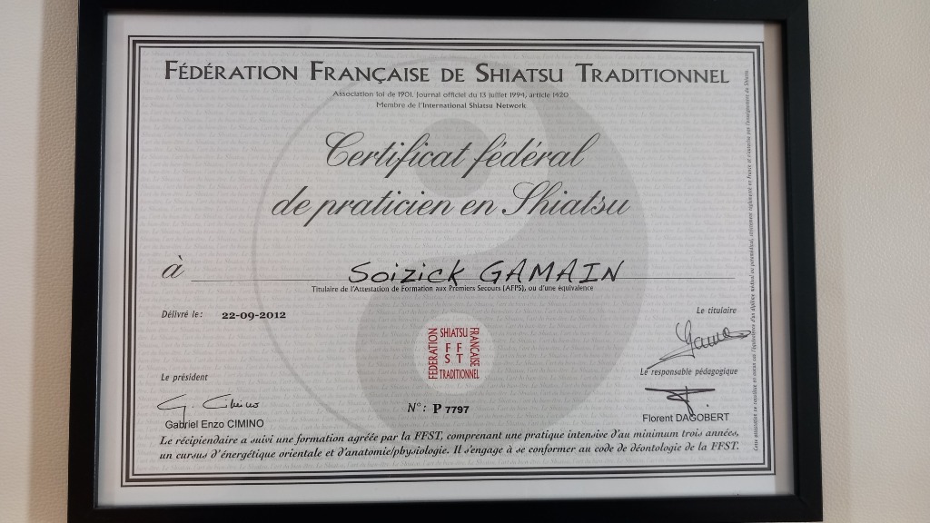 photo diplome Soizick Winocq Entreprise Soiz’en