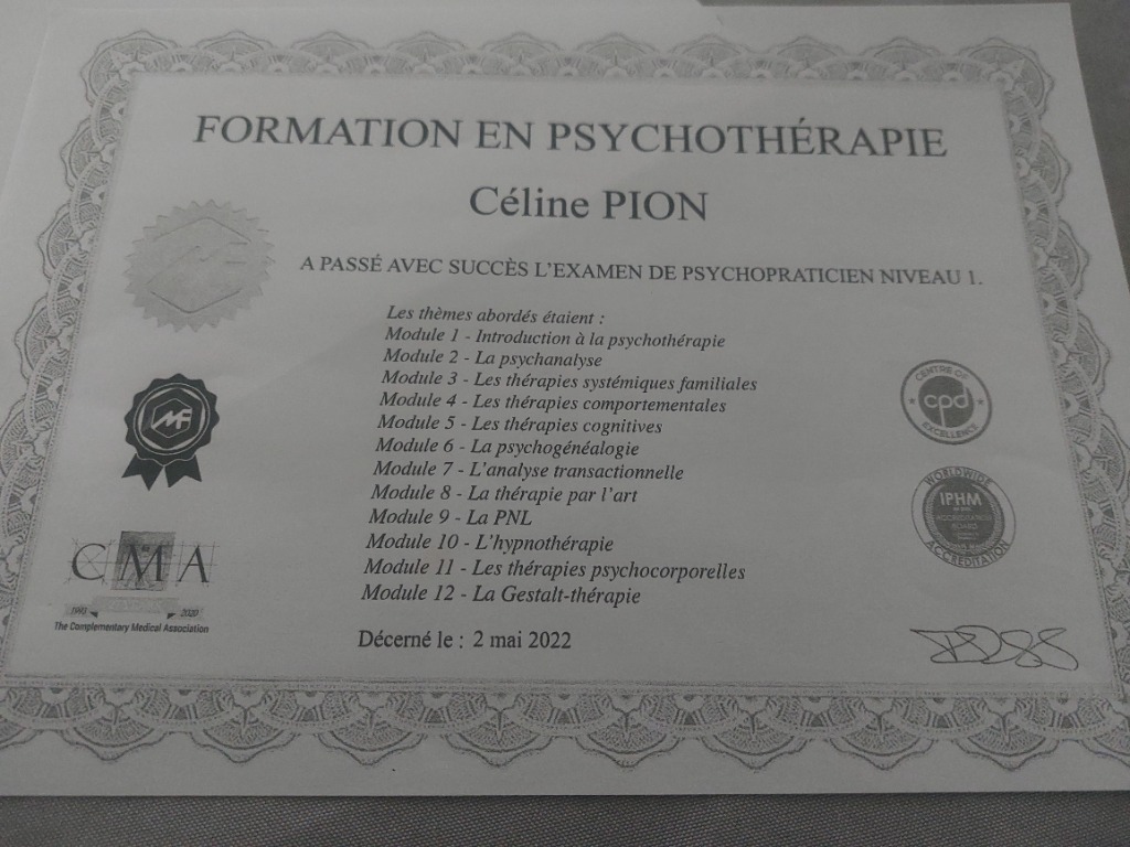 photo diplome Celine pion