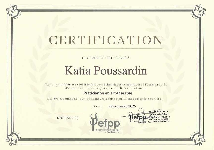 photo diplome Katia Poussardin
