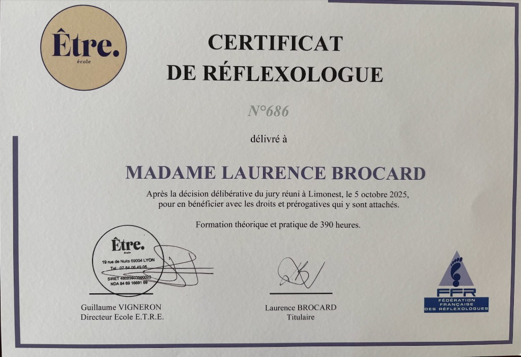 photo diplome Laurence Gay