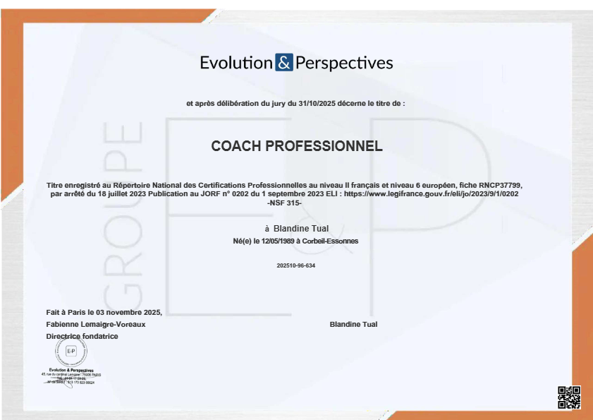 photo diplome Tual Blandine