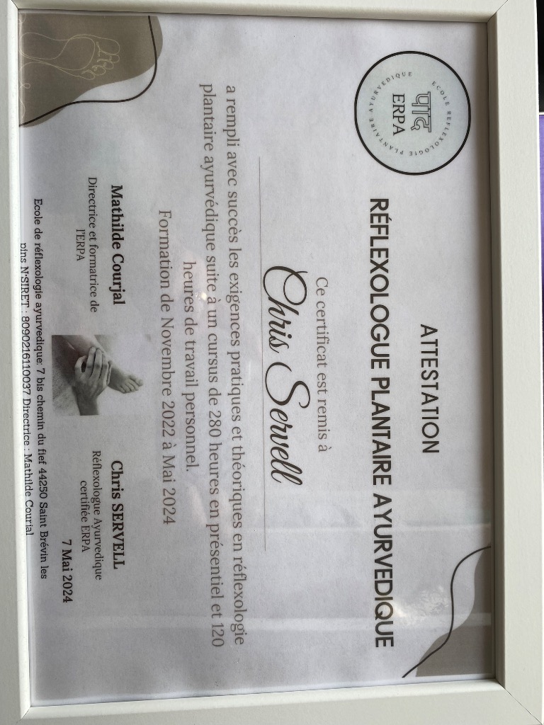 photo diplome Chris Servell