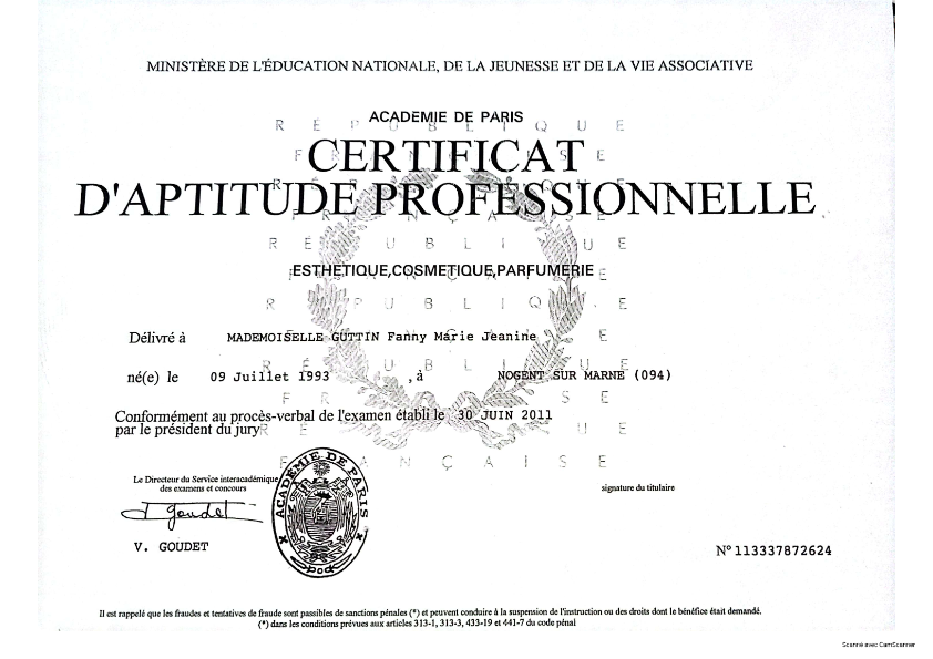 photo diplome Lamaisondefanny