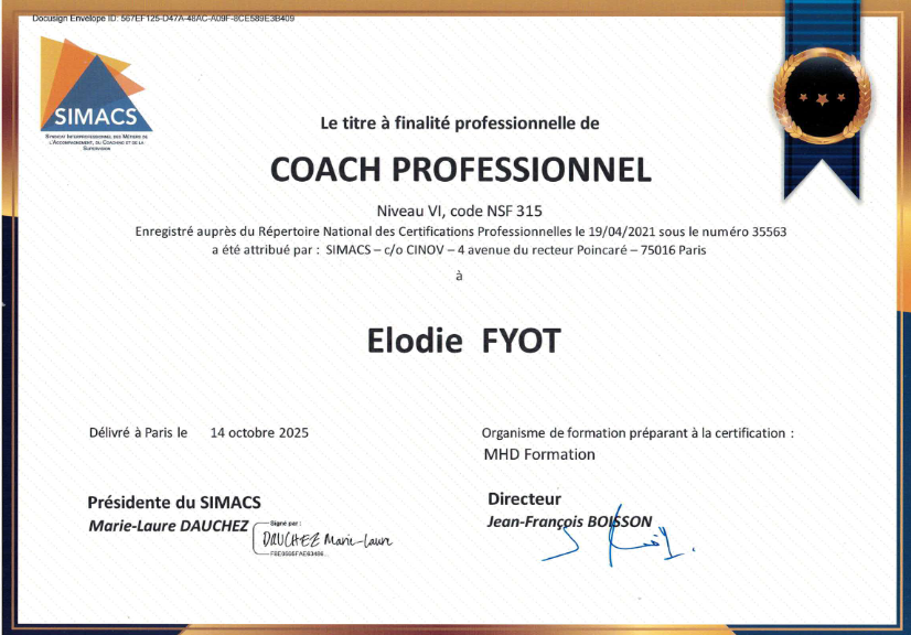 photo diplome Elodie FYOT