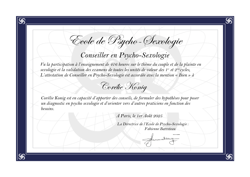 photo diplome Corélie König