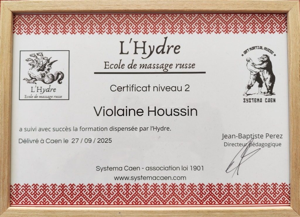 photo diplome Violaine HOUSSIN
