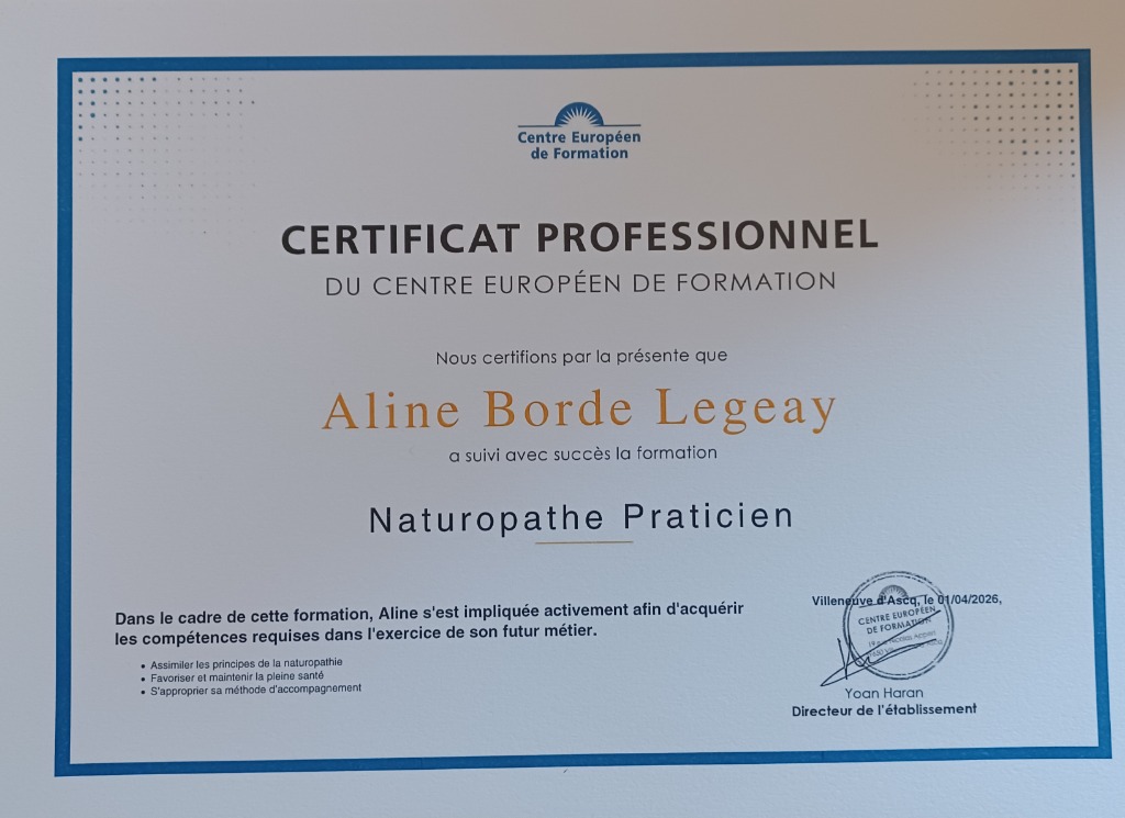 photo diplome Aline BORDE