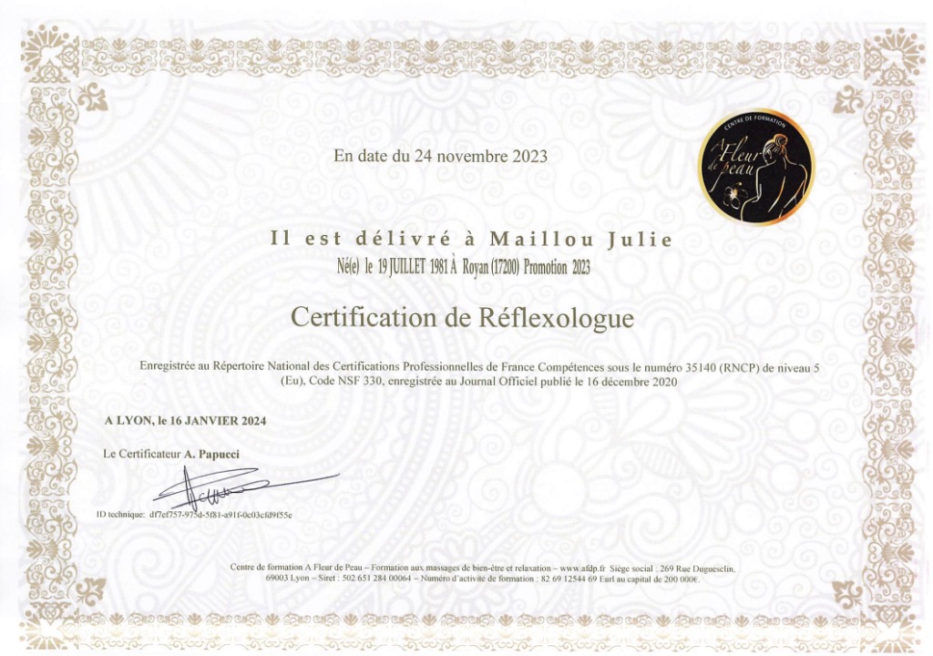 photo diplome Julie Maillou