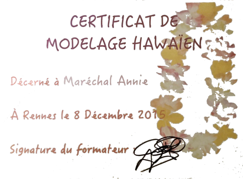 photo diplome NATÉSENS - Annie Marechal