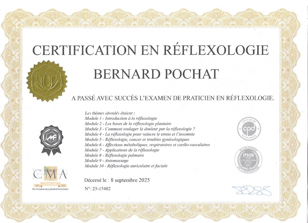 photo diplome BERNARD POCHAT