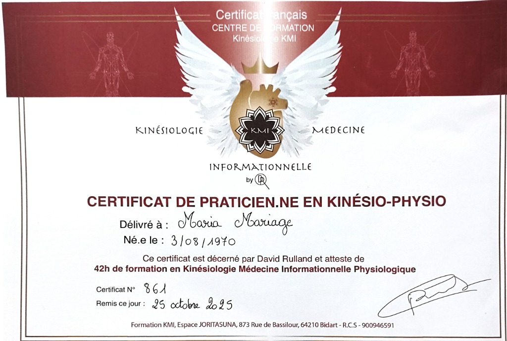 photo diplome Maria MARIAGE