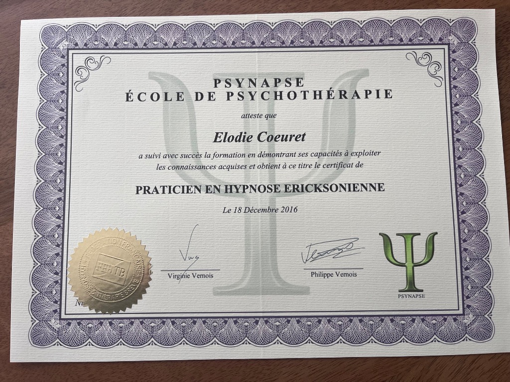 photo diplome Elodie Fillon 