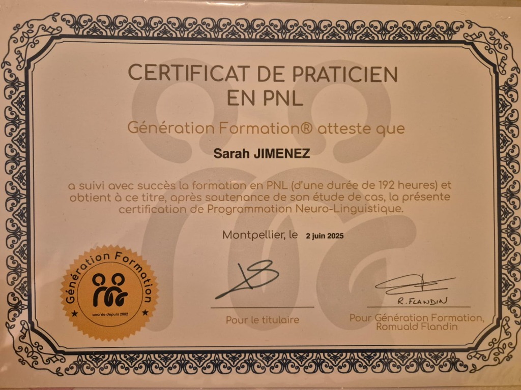 photo diplome Sarah Jimenez