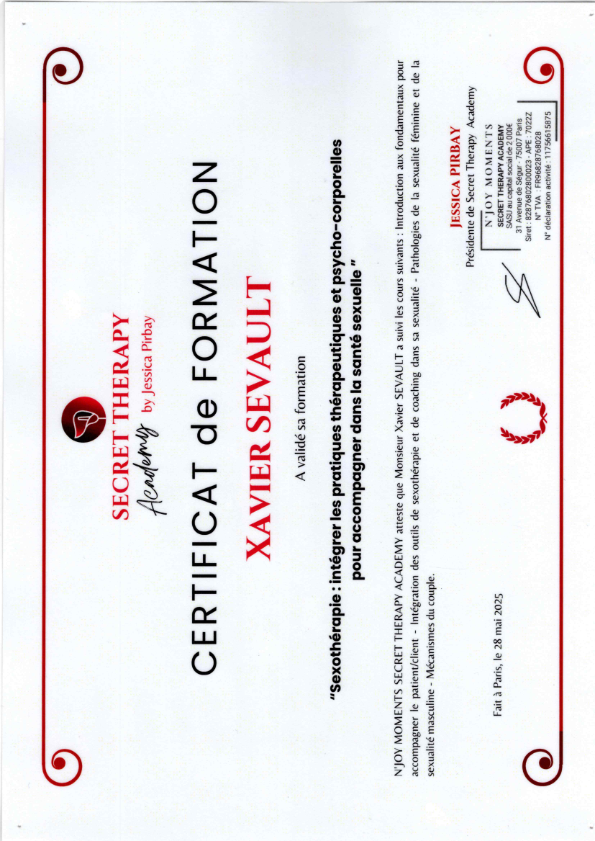 photo diplome Xavier sevault