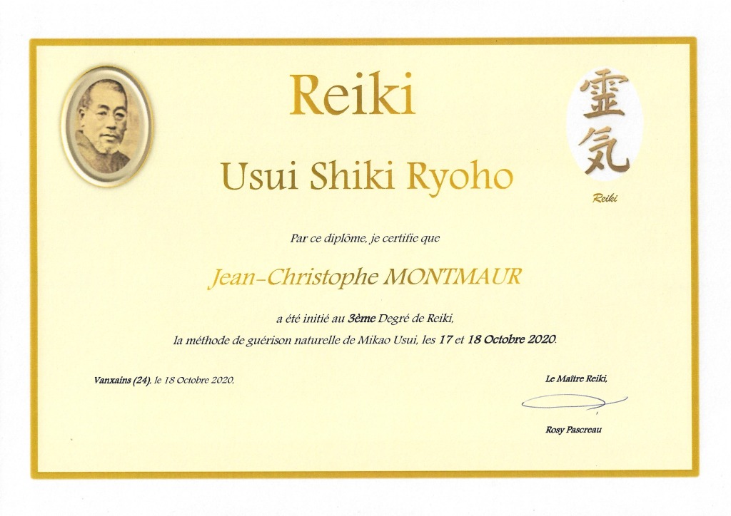 photo diplome RÊ - KI - LIBRE