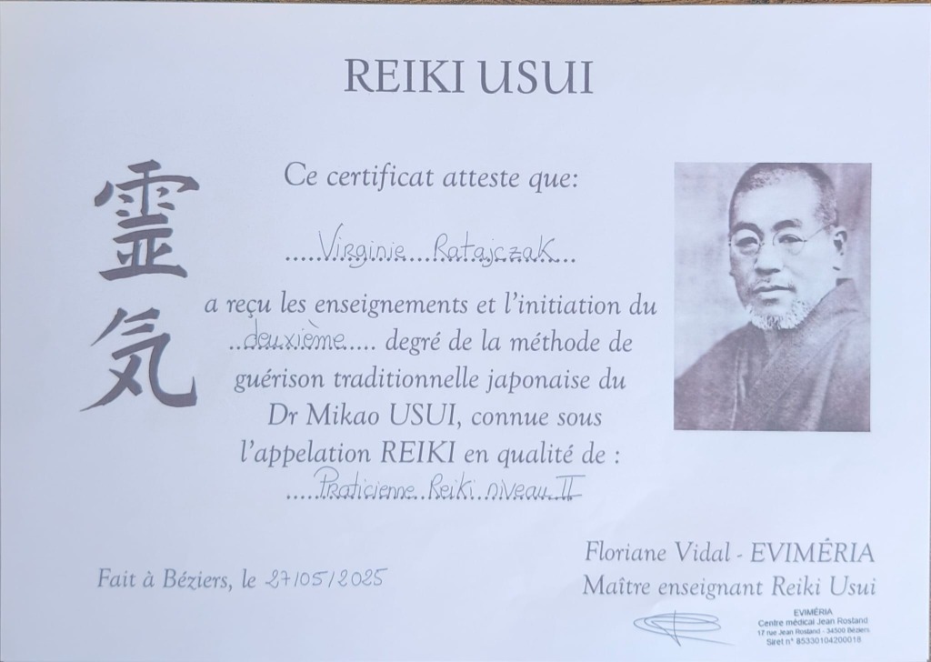 photo diplome Le Cercle de Guérison