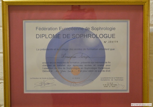 photo diplome Françoise Singer