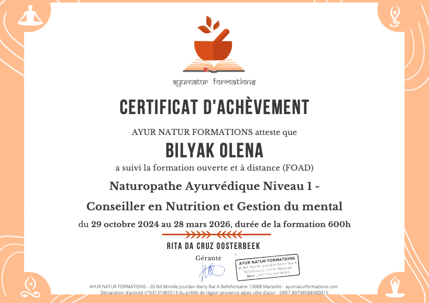 photo diplome Olena Bilyak