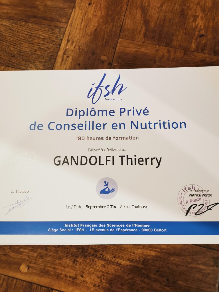 photo diplome Gandolfi thierry