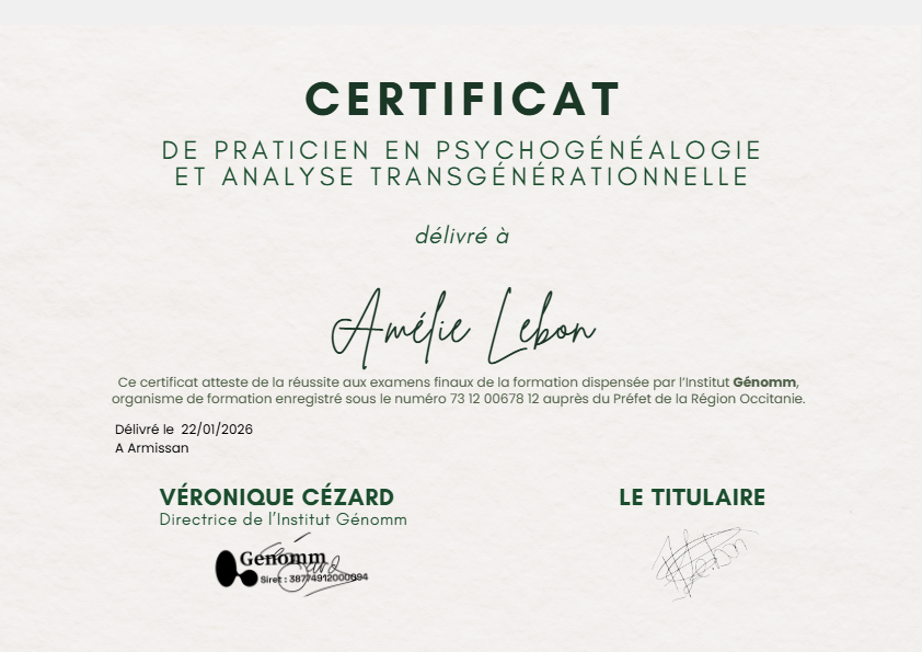photo diplome Amelie Lebon