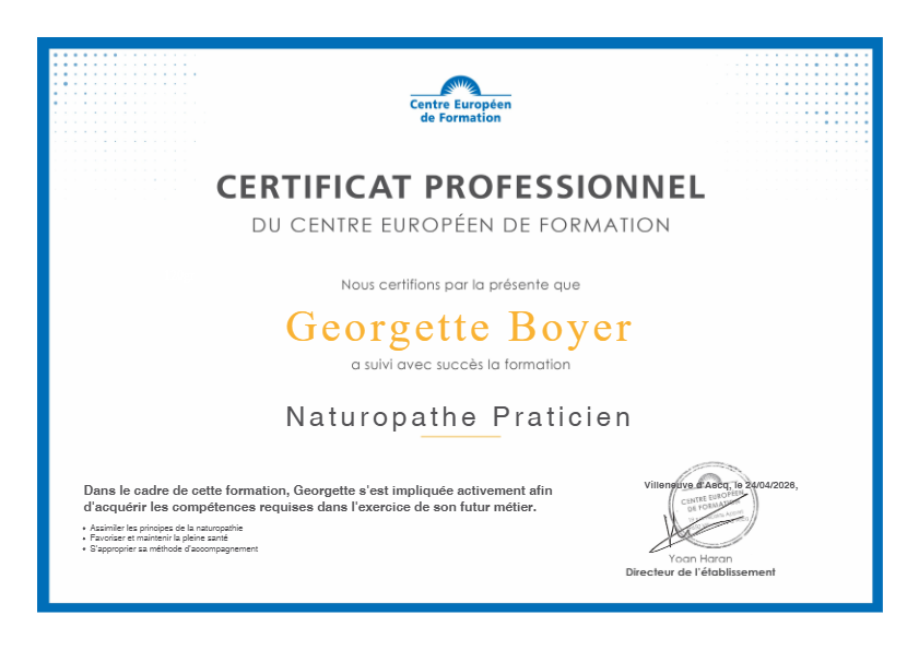 photo diplome Georgette BOYER