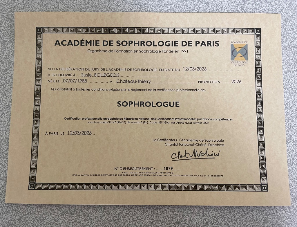 photo diplome Susie Bourgeois