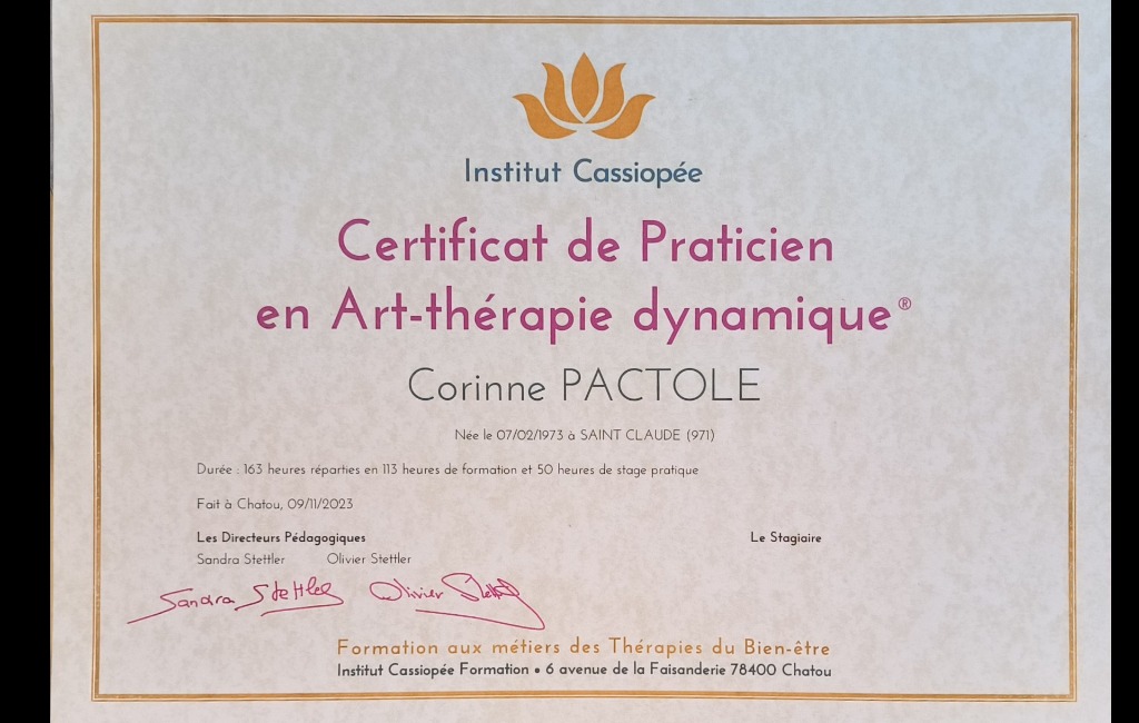 photo diplome Corinne Pactole
