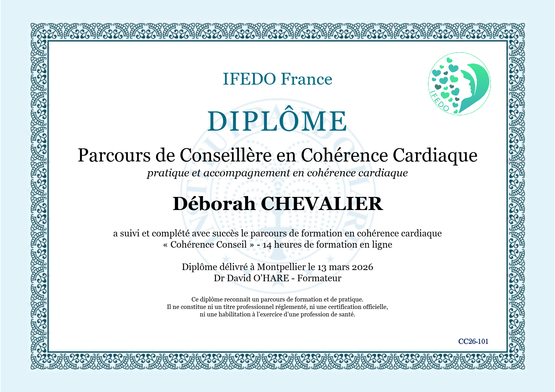 photo diplome Atelier Deborah Nature 