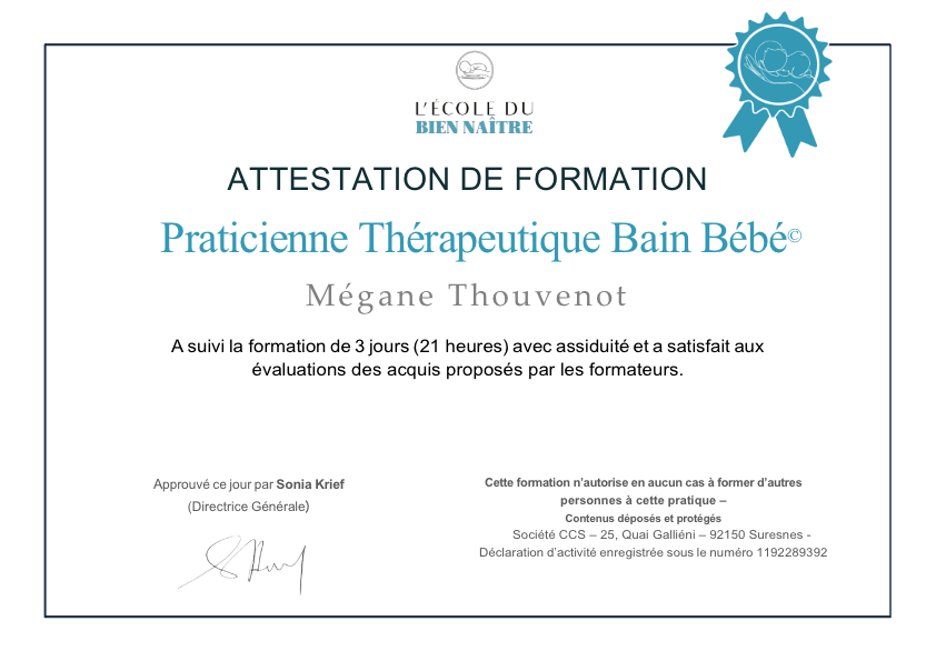 photo diplome Thouvenot Mégane 