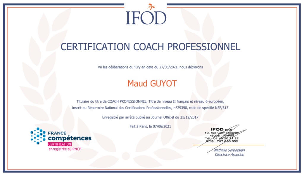 photo diplome Maud Guyot