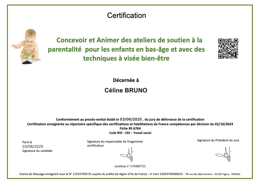 photo diplome Celine BRUNO