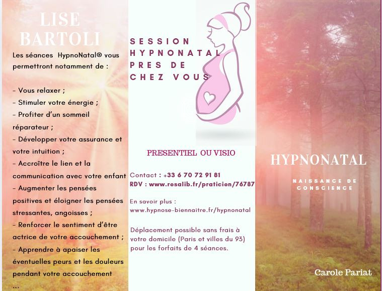 photo activite Accompagnante Périnatal HypnoNatal Carole Pariat