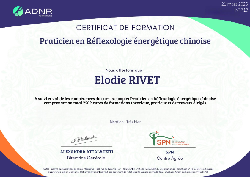 photo diplome Elodie Rivet