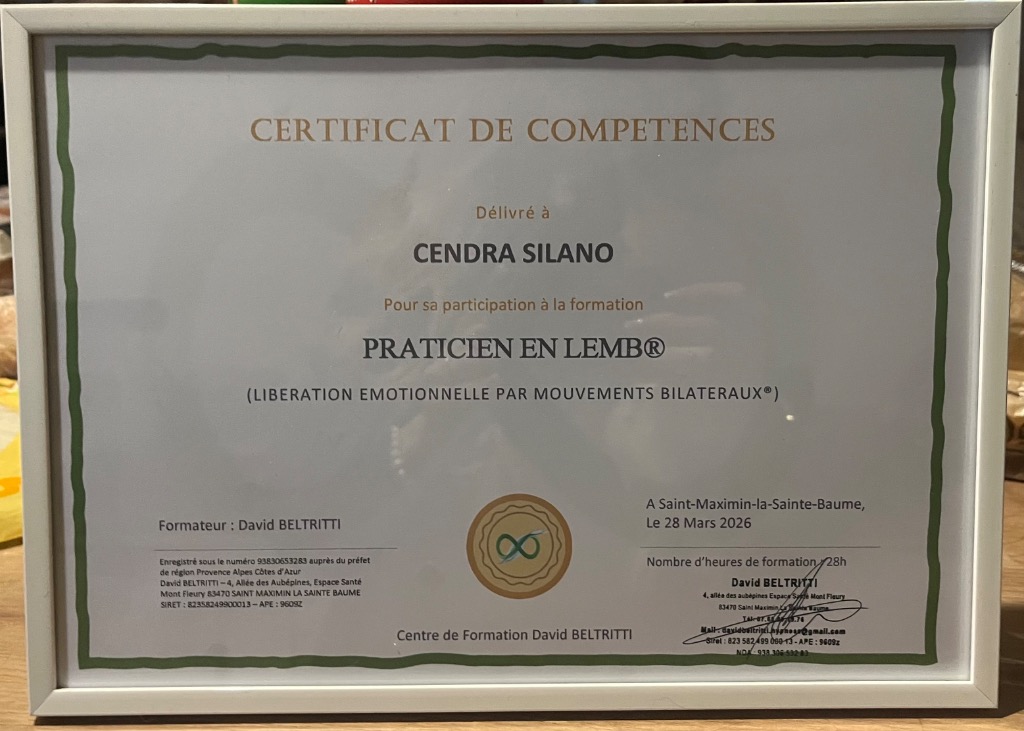 photo diplome Cendra Silano 