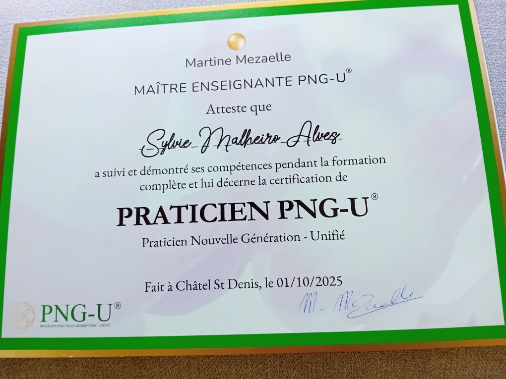 photo diplome Pure Alchimie 