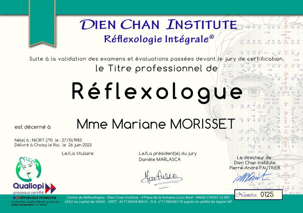 photo diplome MORISSET Mariane