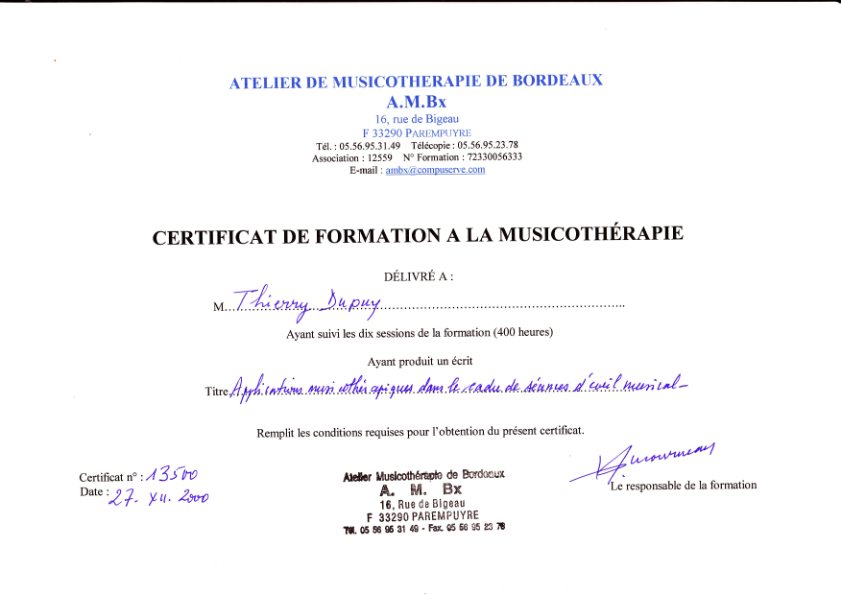 photo diplome Dupuy Thierry 