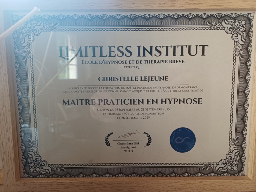 photo diplome Christelle Lejeune