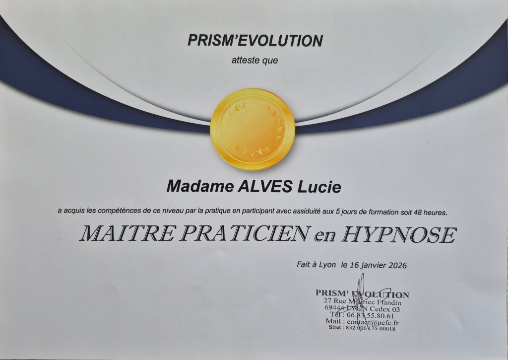 photo diplome Lucie ALVES 