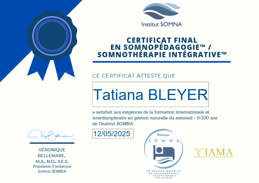 photo diplome Tatiana BLEYER