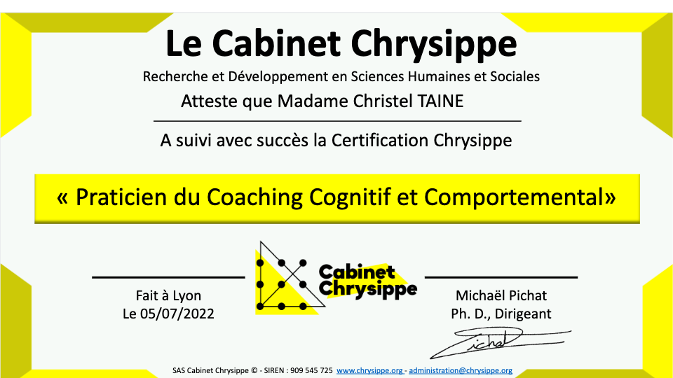 photo diplome Christel Taine 